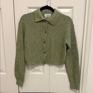 Wilfred Nextdoor Sage Green Cardigan